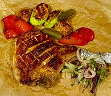 Стейк на гриле