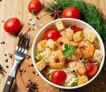 Цезарь с креветками