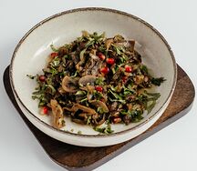 Чашушули из шампиньонов и вешенок