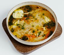 Лапша с домашней курицей