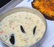 Чаудер с кукурузой и морепродуктами