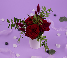 Букет цветов Красные розы в стаканчике