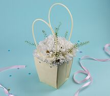 Букет цветов Хризантема в сумочке