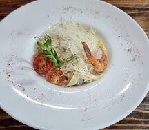 Феттучине с овощами