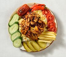 Донер открытый с курицей