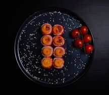 Запеченный с лососем