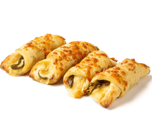 Рогалики с беконом и халапеньо