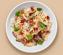 Спагетти с говядиной