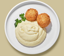 Куриные котлетки с карт. пюре