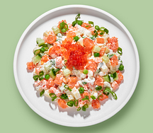 Оливье с лососем