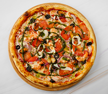 Пицца с морепродуктами