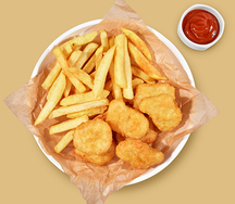 Куриные наггетсы с карт. фри