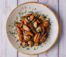 Картофель, жаренный с грибами