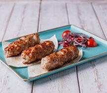 Люля-кебаб из свинины и телятины