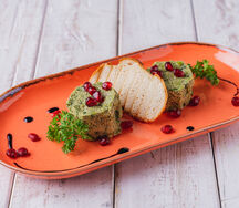 Пхали из зеленой фасоли с орехами