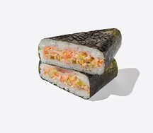 Онигири с гребешком