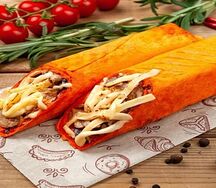 Шаурма с курицей Сырная