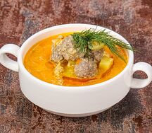 Грибной суп с фрикадельками