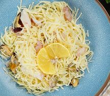 Спагетти с морепродуктами