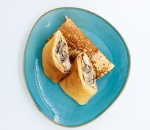 Блинчики с курицей и грибами