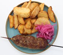 Люля-кебаб с картофелем