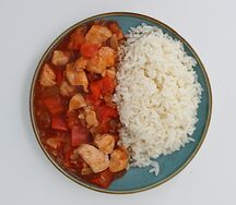 Чахохбили из курицы с рисом
