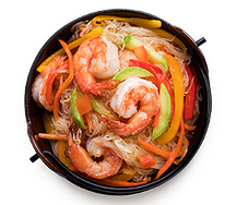 Фунчоза с креветками