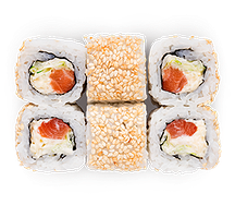 Цезарь ролл с лососем