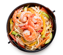 Удон с креветками