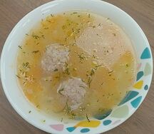 Суп с говяжьими фрикадельками