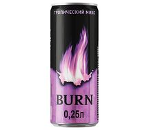Энергетический напиток Burn Тропический микс, 0,25л