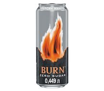 Энергетический напиток Burn Zero Sugar Персик и Манго, 0,449л