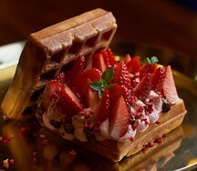 Wow Berry вафля со свежими ягодами