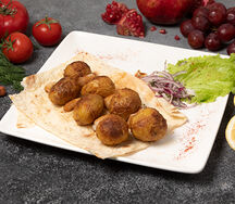 Шашлык из картофеля с курдюком
