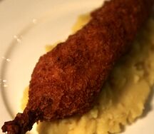 Котлета по-киевски с картофельным пюре