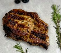 Шашлык корейка свинины на мангале