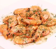 Креветки северные в сливочном соусе
