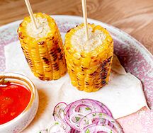 Початок кукурузы на углях