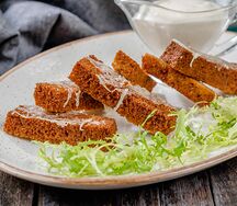 Ржаные гренки с чесноком