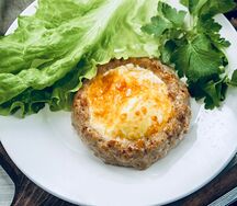 Шницель с яйцом