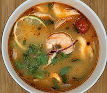 Tom yam с креветкой