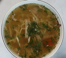 Куриный с домашней лапшой