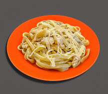 Паста с курицей и грибами