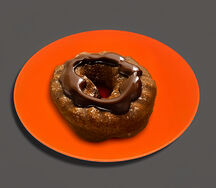 Пончик с шоколадом