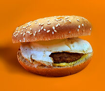 Биг бургер с яйцом