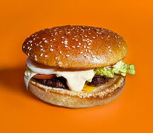 Бургер с соусом тести