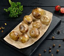 Картофель молодой на мангале