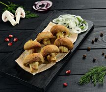 Грибы на мангале