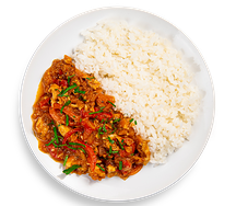 Фрикасе из курицы с рисом
