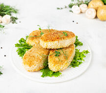 Зразы картофельные с грибами запеченные